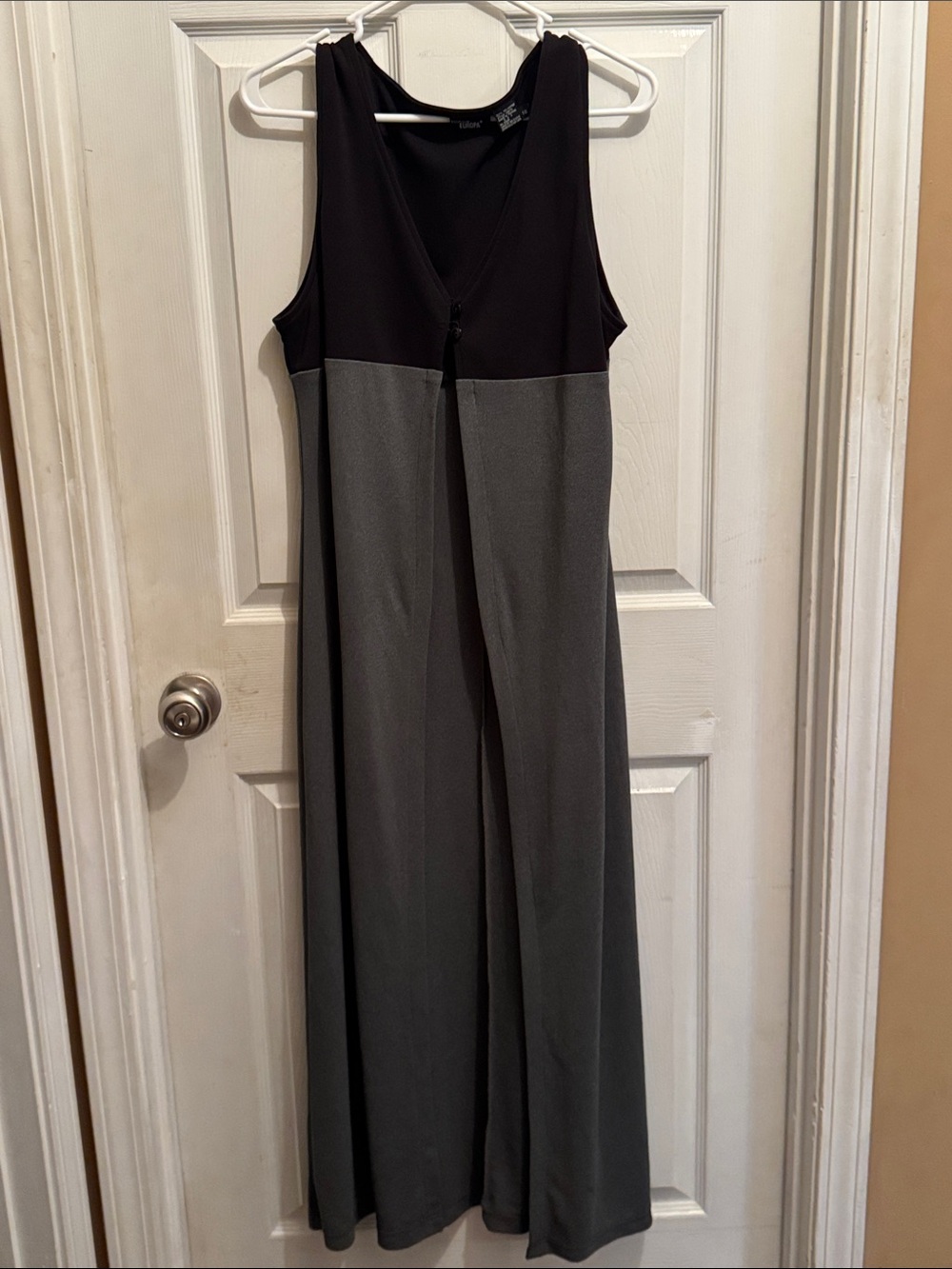 Vintage Boutique Europa Two-Tone Longline Duster Vest - Size 16